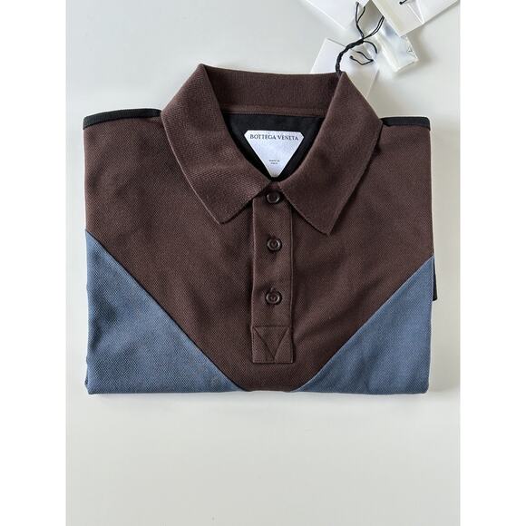 NWT $700 Bottega Veneta Cotton Piquet Polo Multicolor Shirt S (Oversized) 704205 - Picture 7 of 10